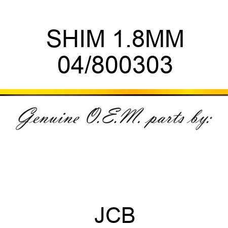 SHIM 1.8MM 04/800303
