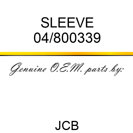 SLEEVE 04/800339