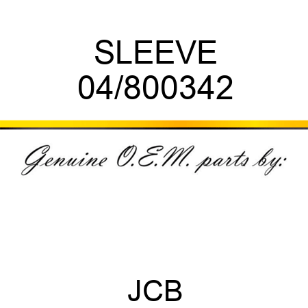 SLEEVE 04/800342