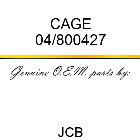 CAGE 04/800427