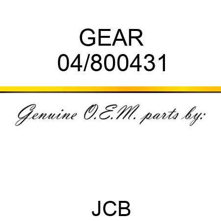 GEAR 04/800431