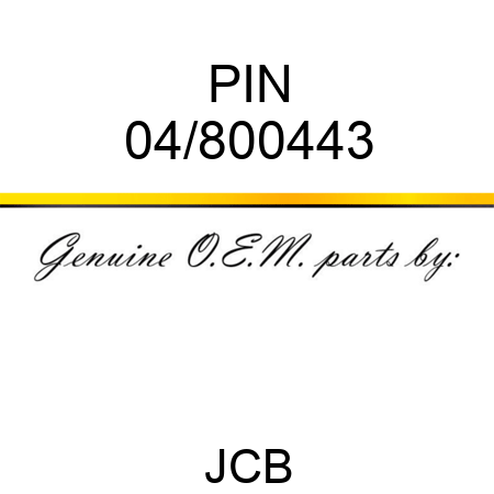 PIN 04/800443