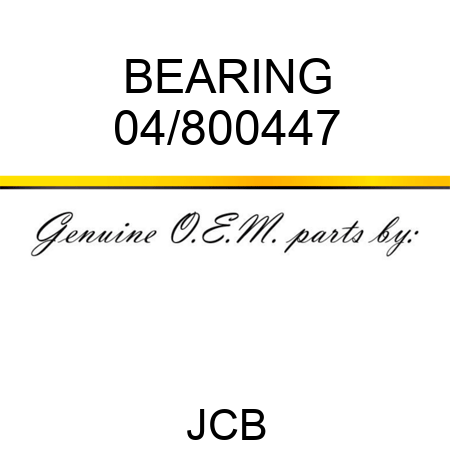 BEARING 04/800447