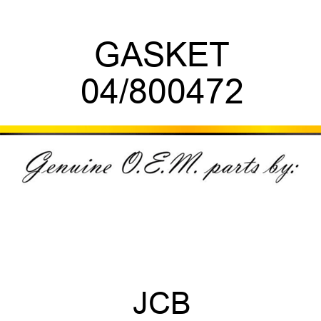 GASKET 04/800472