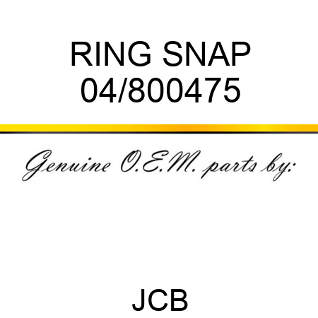 RING SNAP 04/800475