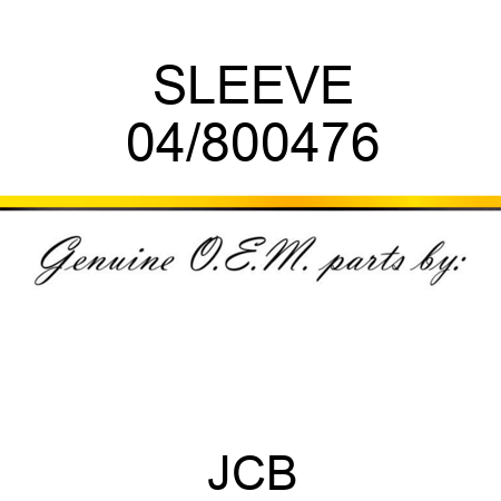 SLEEVE 04/800476