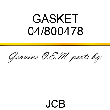 GASKET 04/800478