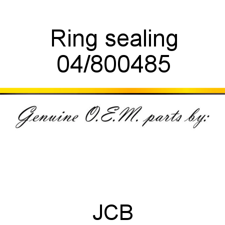 Ring, sealing 04/800485