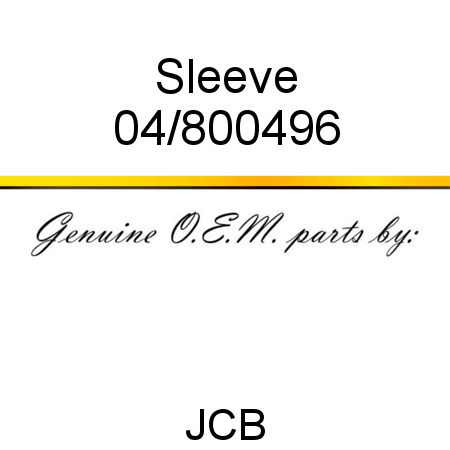 Sleeve 04/800496