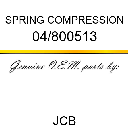 SPRING COMPRESSION 04/800513