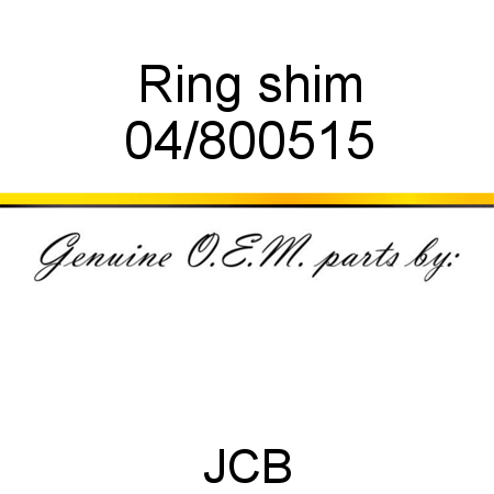 Ring, shim 04/800515