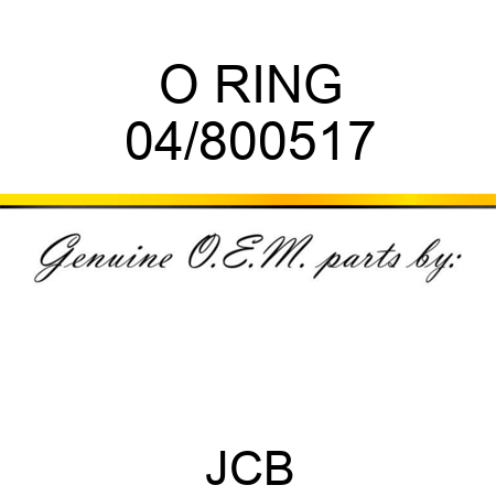O RING 04/800517