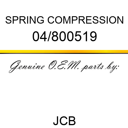 SPRING COMPRESSION 04/800519