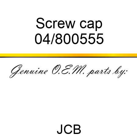 Screw cap 04/800555