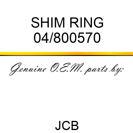 SHIM RING 04/800570