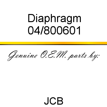 Diaphragm 04/800601