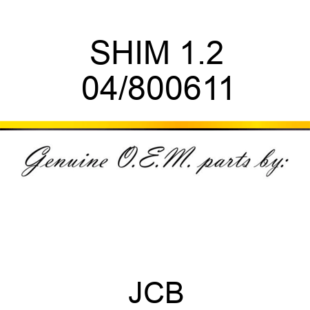 SHIM 1.2 04/800611