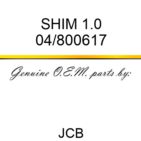 SHIM 1.0 04/800617