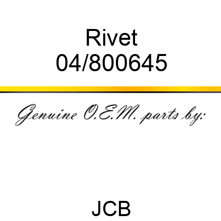 Rivet 04/800645