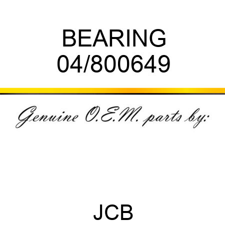 BEARING 04/800649
