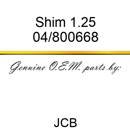 Shim 1.25 04/800668