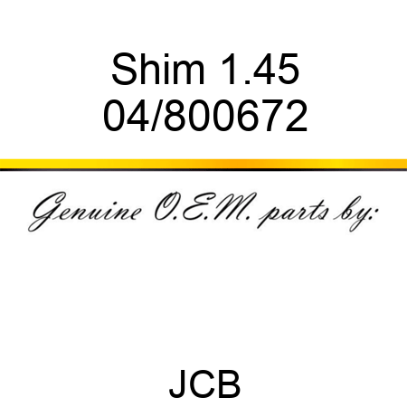 Shim 1.45 04/800672
