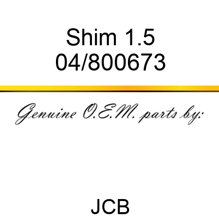 Shim 1.5 04/800673