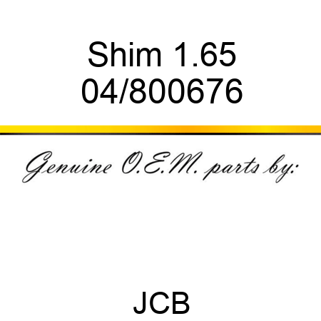 Shim 1.65 04/800676
