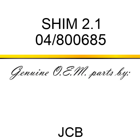 SHIM 2.1 04/800685