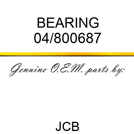 BEARING 04/800687