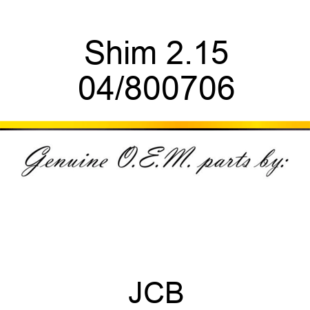 Shim 2.15 04/800706