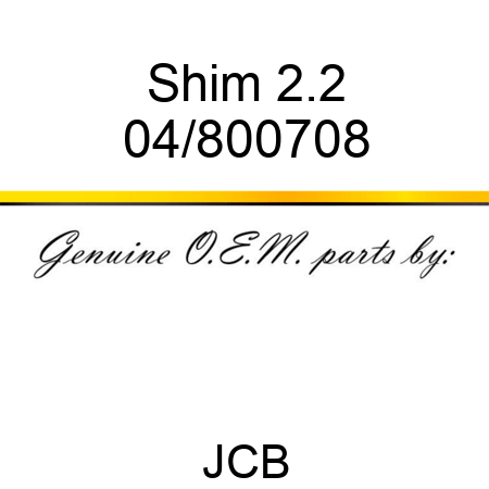 Shim 2.2 04/800708
