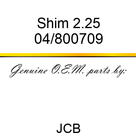 Shim 2.25 04/800709
