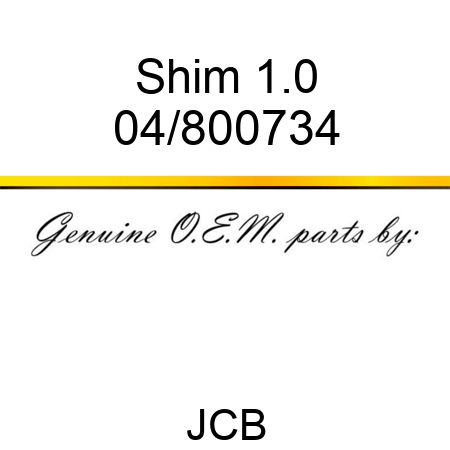 Shim 1.0 04/800734