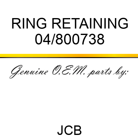 RING RETAINING 04/800738