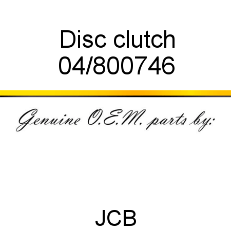 Disc, clutch 04/800746