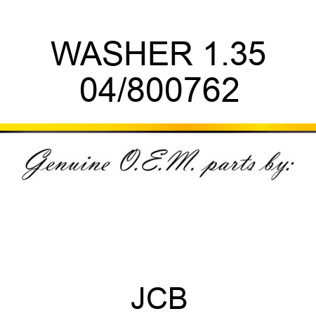 WASHER 1.35 04/800762