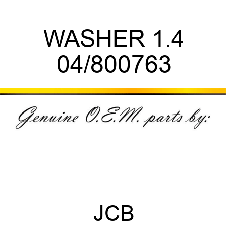 WASHER 1.4 04/800763