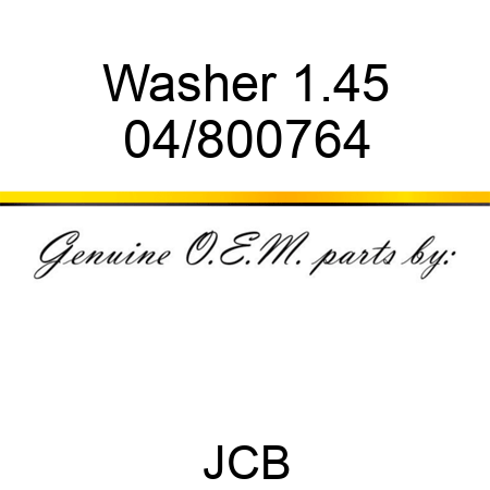 Washer 1.45 04/800764