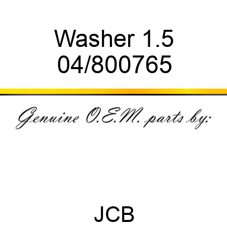 Washer 1.5 04/800765