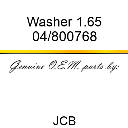 Washer 1.65 04/800768