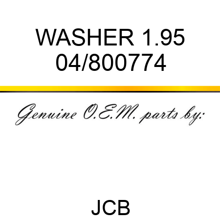 WASHER 1.95 04/800774