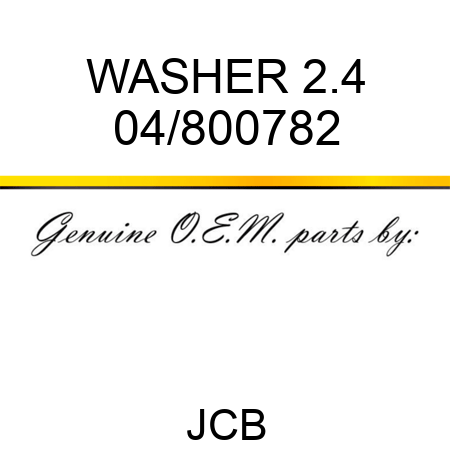 WASHER 2.4 04/800782
