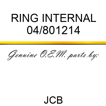 RING INTERNAL 04/801214
