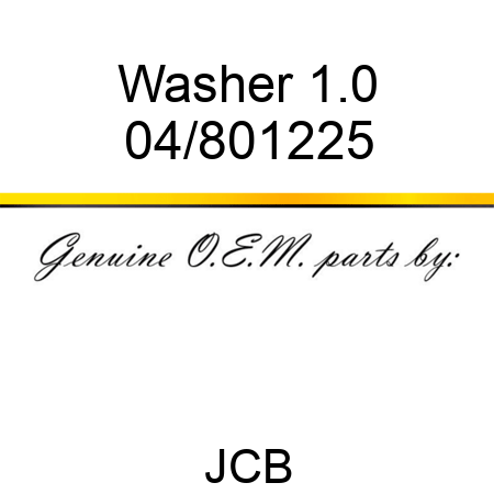 Washer 1.0 04/801225
