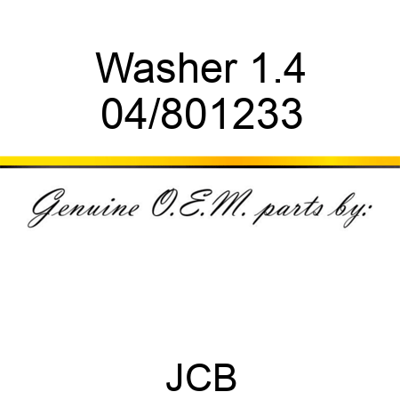 Washer 1.4 04/801233