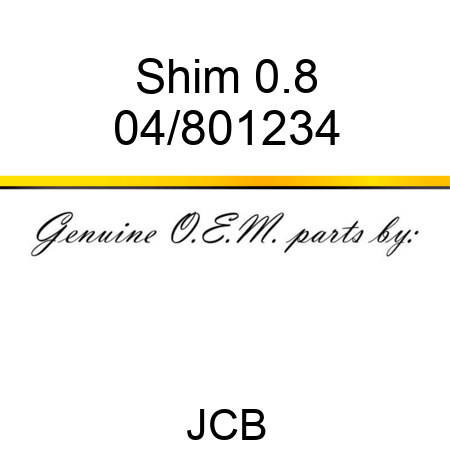Shim 0.8 04/801234