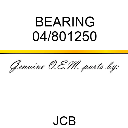 BEARING 04/801250