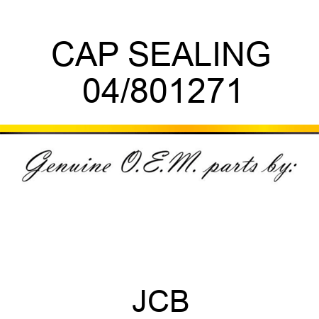CAP SEALING 04/801271
