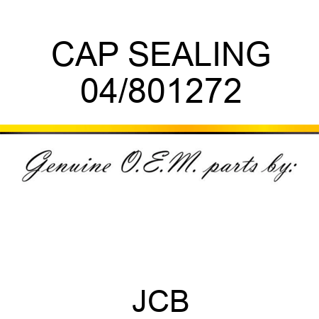 CAP SEALING 04/801272